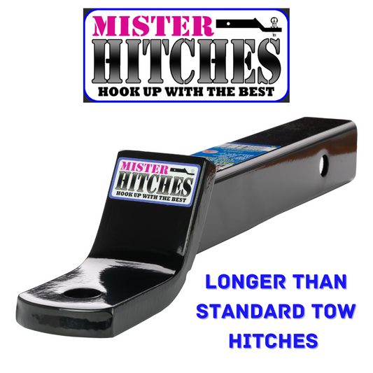 Mister Hitches Extended Ball Mount Hitch | Tow Bar Tongue (MH002LS)