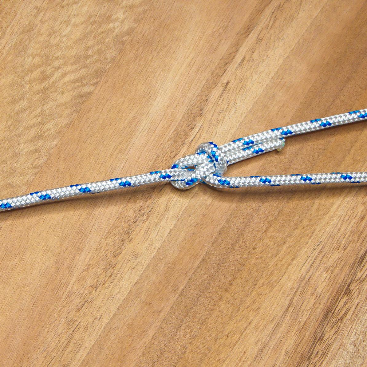 Marine Rope - White & Blue fleck - 8mm - Cams Cords
